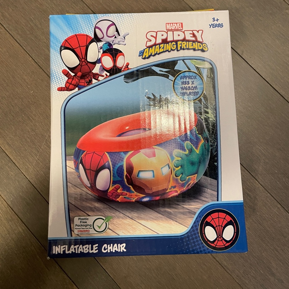 Inflatable Kids Chair Spider-Man